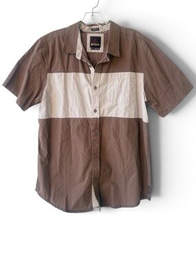 prAna Men's Slim Fit Short Sleeve Shirt Size Large NWT